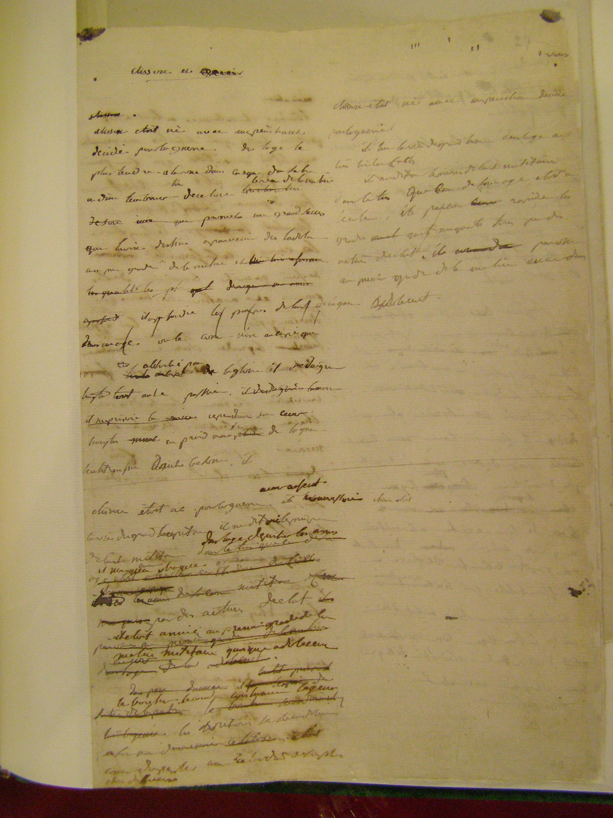 rammento autentico del manoscritto di Clisson et Eugénie, conservato nella Biblioteca di Kórnik.